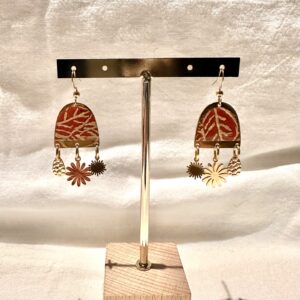 Boucles d'oreilles Soleil d'orange