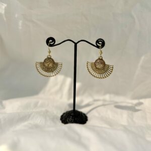 Boucles d'oreilles demi cercle dorées