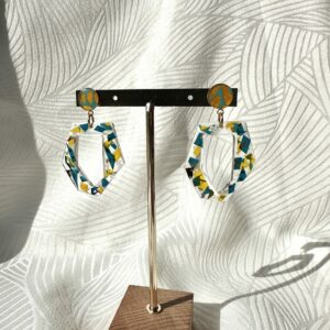 Boucles d'oreilles "Mosaïque Soleil"