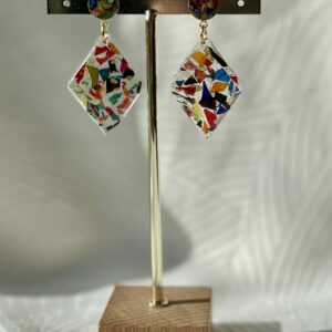 Boucles d'oreilles "Mosaïque Arlequin"