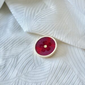 Broche Bois "rose"